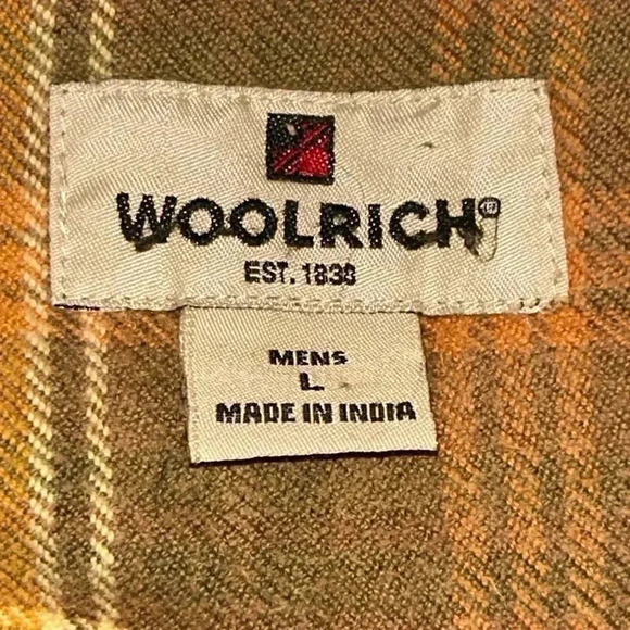 Woolrich Shirt Jacket Shacket Sz Large GUC Full Snap flannel - Picture 5 of 5